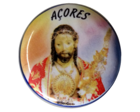 Rolha de cortiça em faiança motivo Santo Cristo - Açores
